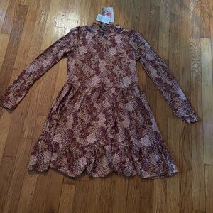 Women’s floral brown and pink dress NWT